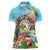 Personalized It's 5 o'clock Somewhere Women Polo Shirt Hawaiian Tropical Parrots - Polynesian Pride