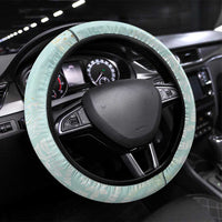 Polynesian Tiare Monstera Seafoam Green Steering Wheel Cover Liquid Style LT01 Universal Fit Green - Polynesian Pride