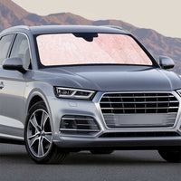 Polynesian Tiare Monstera Soft Pink Auto Sun Shade Liquid Style - Polynesian Pride