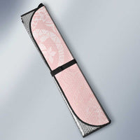 Polynesian Tiare Monstera Soft Pink Auto Sun Shade Liquid Style - Polynesian Pride