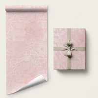 Polynesian Tiare Monstera Soft Pink Wrapping Paper Liquid Style LT01 58" × 23" Pink - Polynesian Pride