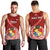 Tonga Rugby Men Tank Top Tongan Ngatu Pattern White Version LT01 - Polynesian Pride