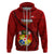 Tonga Rugby Hoodie Tongan Ngatu Pattern Black Version LT01 - Polynesian Pride