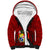 Tonga Rugby Sherpa Hoodie Tongan Ngatu Pattern Black Version LT01 Unisex Red - Polynesian Pride