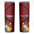 Tonga Rugby Skinny Tumbler Tongan Ngatu Pattern Black Version