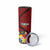 Tonga Rugby Skinny Tumbler Tongan Ngatu Pattern Black Version