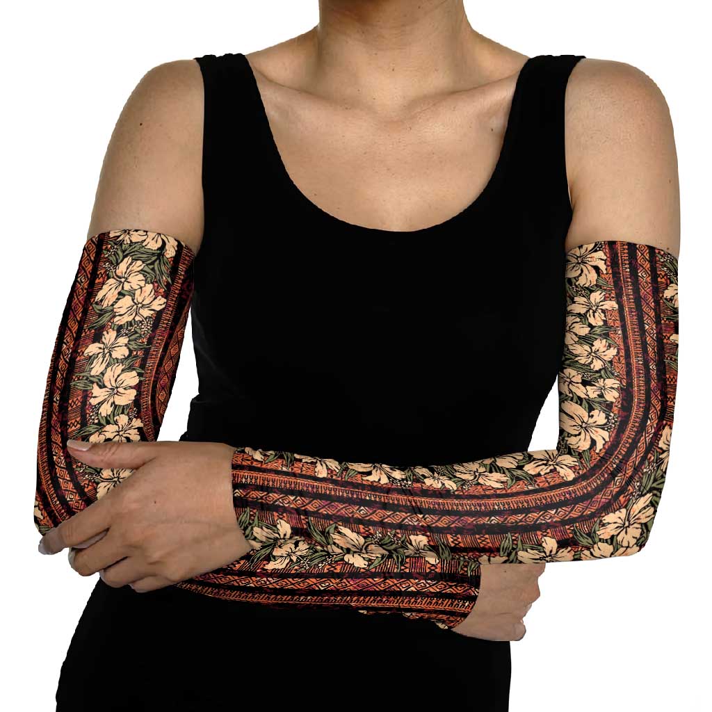 Hawaii Hibiscus Arm Sleeves Retro Style - Polynesian Pride