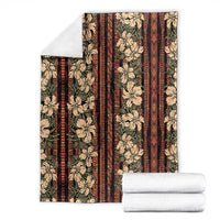 Hawaii Hibiscus Blanket Retro Style - Polynesian Pride