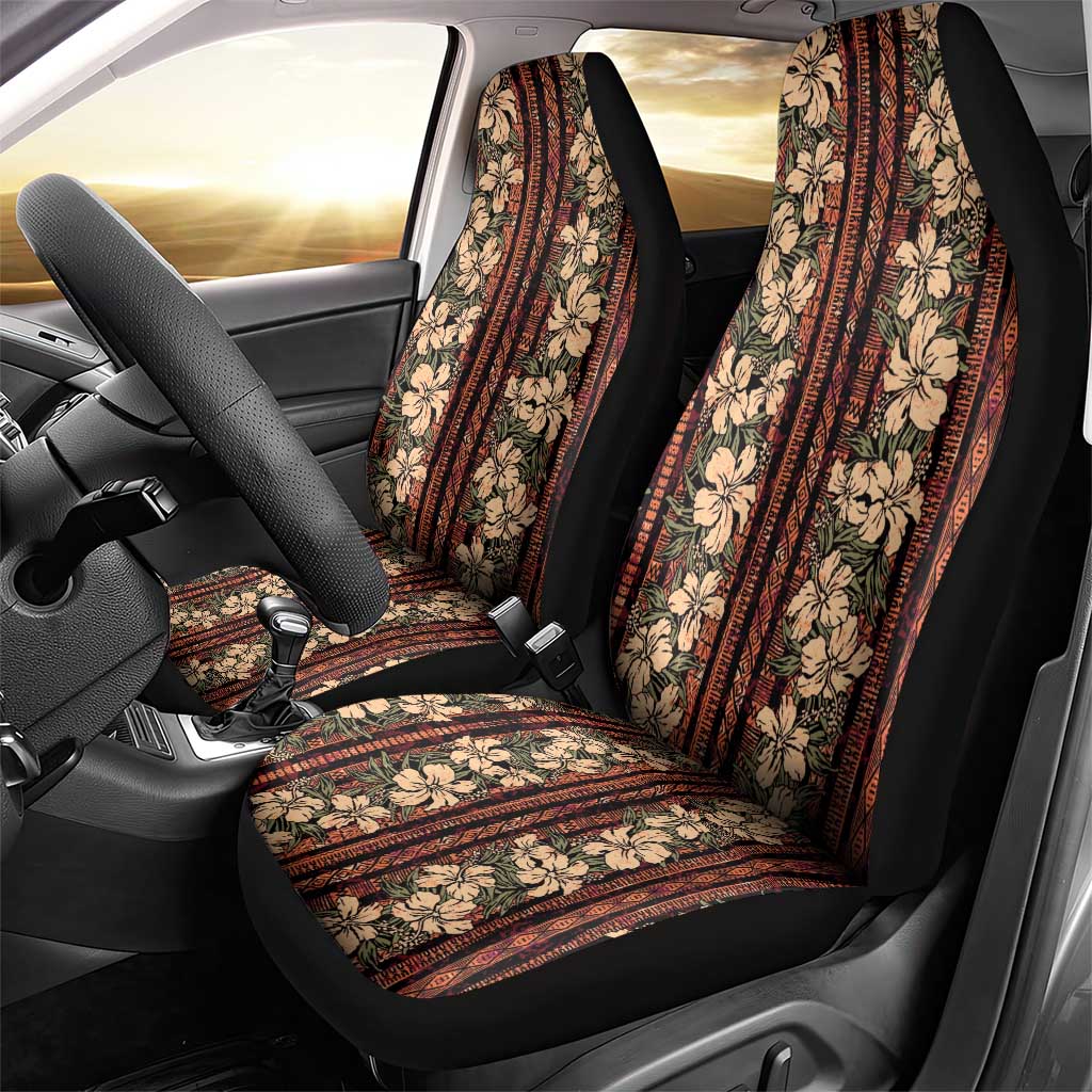 Hawaii Hibiscus Car Seat Cover Retro Style - Polynesian Pride