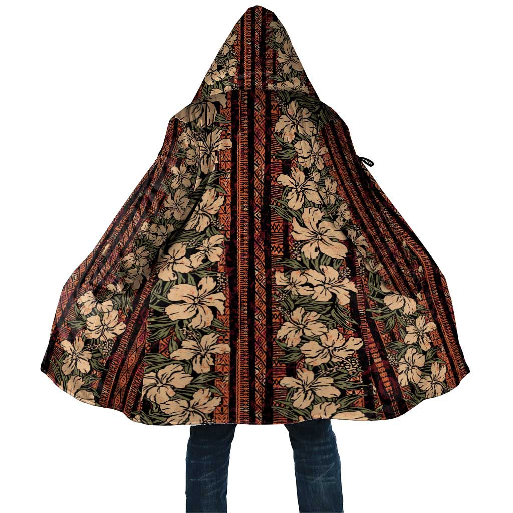 Hawaii Hibiscus Cloak Retro Style - Polynesian Pride