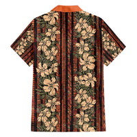 Hawaii Hibiscus Family Matching Off Shoulder Maxi Dress and Hawaiian Shirt Retro Style - Polynesian Pride