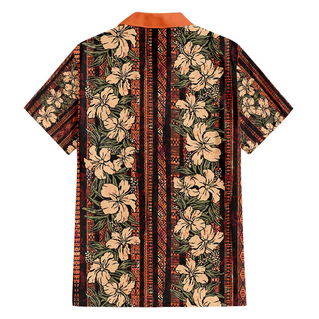 Hawaii Hibiscus Family Matching Puletasi and Hawaiian Shirt Retro Style - Polynesian Pride