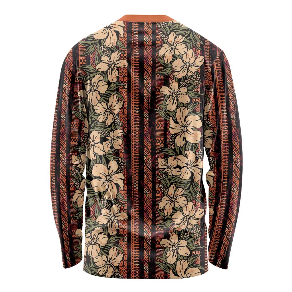 Hawaii Hibiscus Long Sleeve Shirt Retro Style LT01 - Polynesian Pride
