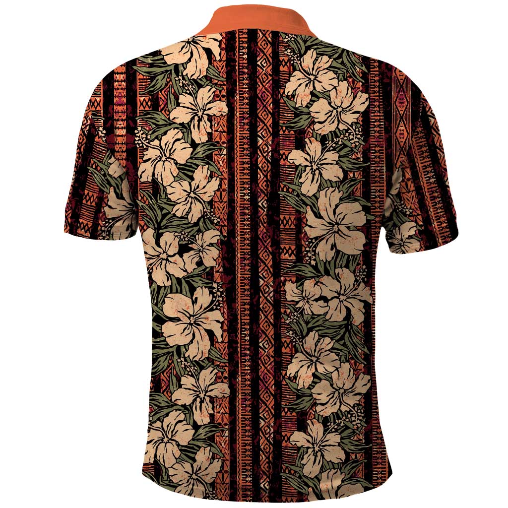 Hawaii Hibiscus Polo Shirt Retro Style - Polynesian Pride