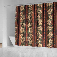 Hawaii Hibiscus Shower Curtain Retro Style - Polynesian Pride