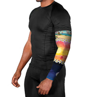 Hawaii Beach Landscape Time-Lapse Arm Sleeves Tropical Plumeria Flowers LT01 - Polynesian Pride