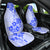 Fiji Masi With Hibiscus Tapa Tribal Car Seat Cover Blue Pastel LT01 One Size Blue - Polynesian Pride