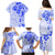 Fiji Masi With Hibiscus Tapa Tribal Family Matching Puletasi Dress and Hawaiian Shirt Blue Pastel LT01 - Polynesian Pride