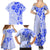 Fiji Masi With Hibiscus Tapa Tribal Family Matching Summer Maxi Dress and Hawaiian Shirt Blue Pastel LT01 - Polynesian Pride