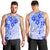 Fiji Masi With Hibiscus Tapa Tribal Men Tank Top Blue Pastel LT01 - Polynesian Pride