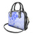 Fiji Masi With Hibiscus Tapa Tribal Shoulder Handbag Blue Pastel LT01 - Polynesian Pride