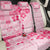 Fiji Masi With Hibiscus Tapa Tribal Back Car Seat Cover Pink Pastel LT01 - Polynesian Pride