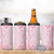 Fiji Masi With Hibiscus Tapa Tribal 4 in 1 Can Cooler Tumbler Pink Pastel