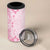 Fiji Masi With Hibiscus Tapa Tribal 4 in 1 Can Cooler Tumbler Pink Pastel