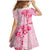 Fiji Masi With Hibiscus Tapa Tribal Family Matching Mermaid Dress and Hawaiian Shirt Pink Pastel LT01 - Polynesian Pride