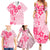 Fiji Masi With Hibiscus Tapa Tribal Family Matching Summer Maxi Dress and Hawaiian Shirt Pink Pastel LT01 - Polynesian Pride