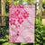 Fiji Masi With Hibiscus Tapa Tribal Garden Flag Pink Pastel LT01 Garden Flag Pink - Polynesian Pride