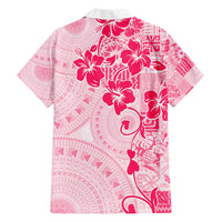 Fiji Masi With Hibiscus Tapa Tribal Hawaiian Shirt Pink Pastel LT01 - Polynesian Pride