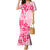 Fiji Masi With Hibiscus Tapa Tribal Mermaid Dress Pink Pastel LT01 Women Pink - Polynesian Pride