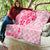 Fiji Masi With Hibiscus Tapa Tribal Quilt Pink Pastel LT01 - Polynesian Pride