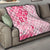 Fiji Masi With Hibiscus Tapa Tribal Quilt Pink Pastel LT01 - Polynesian Pride