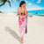 Fiji Masi With Hibiscus Tapa Tribal Sarong Pink Pastel LT01 - Polynesian Pride