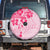 Fiji Masi With Hibiscus Tapa Tribal Spare Tire Cover Pink Pastel LT01 - Polynesian Pride