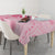 Fiji Masi With Hibiscus Tapa Tribal Tablecloth Pink Pastel LT01 - Polynesian Pride