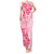 Fiji Masi With Hibiscus Tapa Tribal Tank Maxi Dress Pink Pastel LT01 Women Pink - Polynesian Pride