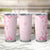 Fiji Masi With Hibiscus Tapa Tribal Tumbler Cup Pink Pastel