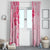 Fiji Masi With Hibiscus Tapa Tribal Window Curtain Pink Pastel LT01 - Polynesian Pride