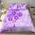 Fiji Masi With Hibiscus Tapa Tribal Bedding Set Purple Pastel LT01 - Polynesian Pride