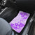 Fiji Masi With Hibiscus Tapa Tribal Car Mats Purple Pastel LT01 - Polynesian Pride