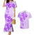 Fiji Masi With Hibiscus Tapa Tribal Couples Matching Mermaid Dress and Hawaiian Shirt Purple Pastel LT01 Purple - Polynesian Pride