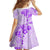 Fiji Masi With Hibiscus Tapa Tribal Family Matching Long Sleeve Bodycon Dress and Hawaiian Shirt Purple Pastel LT01 - Polynesian Pride