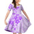 Fiji Masi With Hibiscus Tapa Tribal Family Matching Mermaid Dress and Hawaiian Shirt Purple Pastel LT01 Daughter's Dress Purple - Polynesian Pride