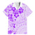 Fiji Masi With Hibiscus Tapa Tribal Family Matching Mermaid Dress and Hawaiian Shirt Purple Pastel LT01 Dad's Shirt - Short Sleeve Purple - Polynesian Pride