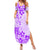 Fiji Masi With Hibiscus Tapa Tribal Family Matching Summer Maxi Dress and Hawaiian Shirt Purple Pastel LT01 Mom's Dress Purple - Polynesian Pride