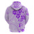 Fiji Masi With Hibiscus Tapa Tribal Hoodie Purple Pastel LT01 - Polynesian Pride