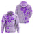 Fiji Masi With Hibiscus Tapa Tribal Hoodie Purple Pastel LT01 - Polynesian Pride